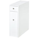 Mobiletto a Colonna da Bagno Bianco 17x48x58 cm 