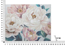 Dipinto su Tela Soft Flower 100x3,7x80 cm in Legno di Pino e Canvas Multicolor