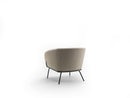 Poltrona da Salotto o da Camera Sherry 75x74x69 cm in Velluto Beige