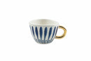 Set 6 Tazzine da Caffè Ø7x5 cm in Gres Villa d'Este Home Tivoli Masai Blu e Bianco
