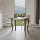 Consolle Allungabile 90x45-90x80 cm in Nobilitato Marrone