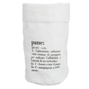 Sacchetto pane piccolo 13x30 cm in Cotone VdE Tivoli 1996 Bianco
