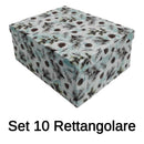 Set 10 Scatole Rettangolari in cartone