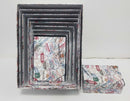 Set 10 Scatole cartone multicolor rettangolare 