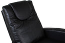 Poltrona Alzapersona Vibromassaggio Elettrica 1 Motore in Similpelle Vandi Nera