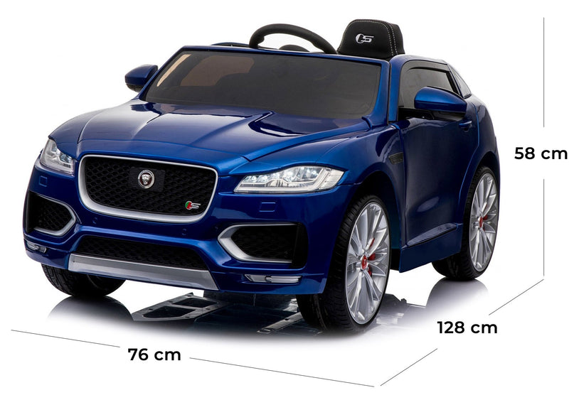 Macchina Elettrica per Bambini 12V con Licenza Jaguar F-Pace Blu