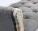 Panca Madelyn in Velluto Taupe 113x48x 45/60 h cm in Legno Tortora