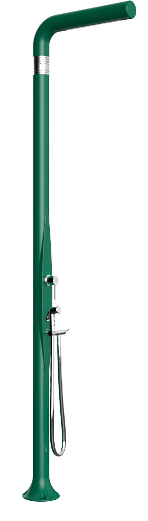 sconto Doccia da Esterno Giardino Miscelatore e Doccetta Mobile Arkema Funny Yang Verde Scuro