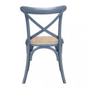 Sedia Cross 46x42x87 cm  in Legno Grigio