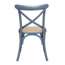 Sedia Cross 46x42x87 cm  in Legno Grigio