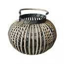 Lanterna Georgie in Vimini Grigio