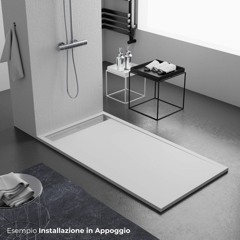 Piatto Doccia in Pietra Bonussi Trivor Bianco Varie Misure