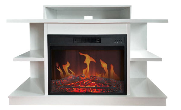 Elektrischer Kamin TV-Schrank Flammeneffekt 2000 W Chemin'Arte Fuji White TV prezzo