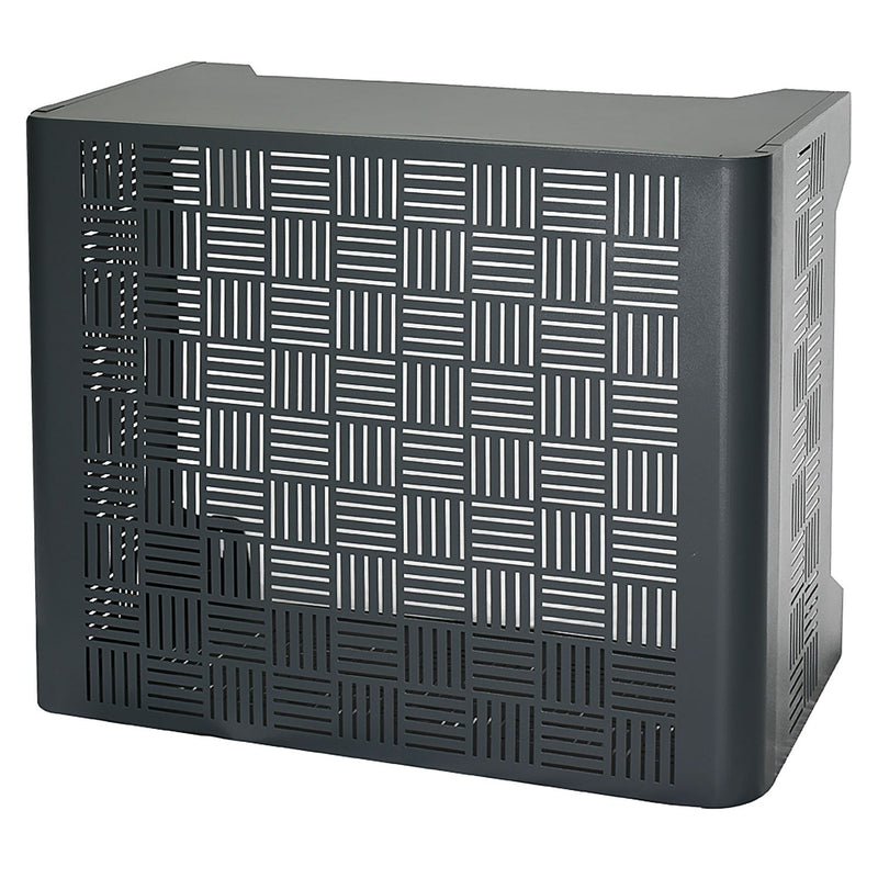 Copri Condizionatore da Esterno Small 90x46/52x70 cm in Acciaio Zincato Antracite