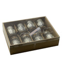 Festone bottiglie filo 8 pezzi vetro platino con led 200cm 