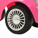 Macchina Cavalcabile per Bambini con Licenza Fiat 500 Rosa