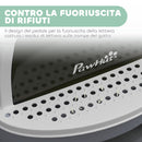 Lettiera per Gatti Chiusa 40,5x52x39 cm con Paletta Filtro e Vassoio Estraibile Grigio   