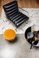 Pouf Clarissa Inca D35 in Tessuto effetto Velluto