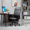Sedia Poltrona Direzionale da Ufficio 61x61x109-115 cm in Similpelle Nero