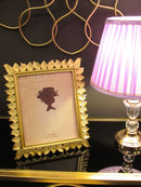Cornice Leaf Glam 28,5x1,8x34 cm in Resina Oro