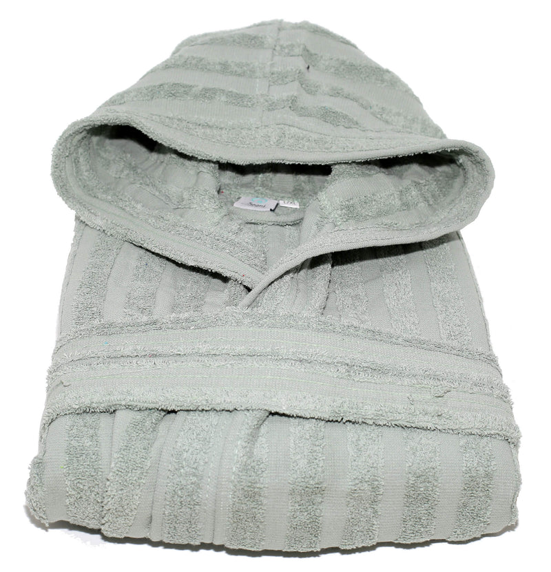 Accappatoio in Spugna 100% Cotone Sally Lines Salvia