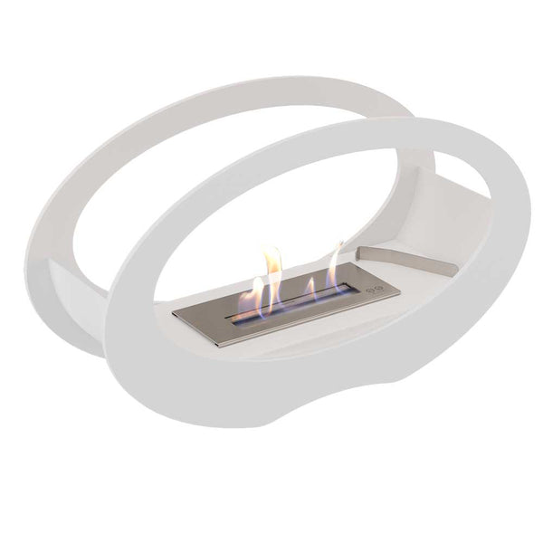 sconto Bioethanol Bodenkamin 50x16,2 cm Flig Philadelphia Weiß