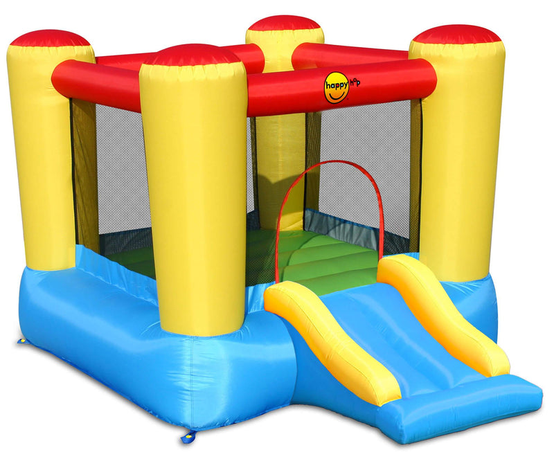 Castello Giostra Gonfiabile con Pompa Happy Hop New Scivolino