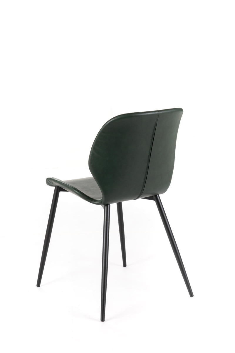 Set 4 Sedie 55x45xH83 cm in Soft-Touch Diana Verde Scuro