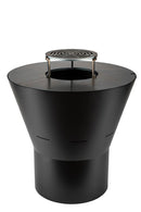 Barbecue a Legna Ø80x78 cm Azalea in Acciaio Nero Alta Temperatura