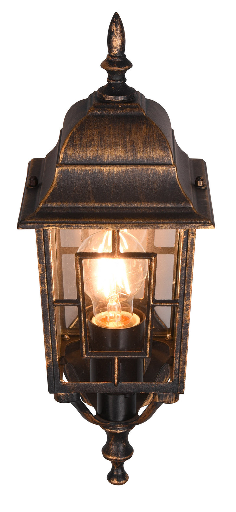 Applique da Esterno Attacco E27 in Alluminio Ruggine 