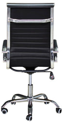 Sedia Poltrona Presidenziale da Ufficio in Similpelle Itamoby Lux a Nera