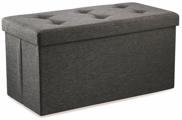 Trunk Chest Pouf Container aus Soriani Anthrazit Polyester online