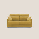 Divano Letto 2 Posti 156x102x97 cm in Tessuto Giallo