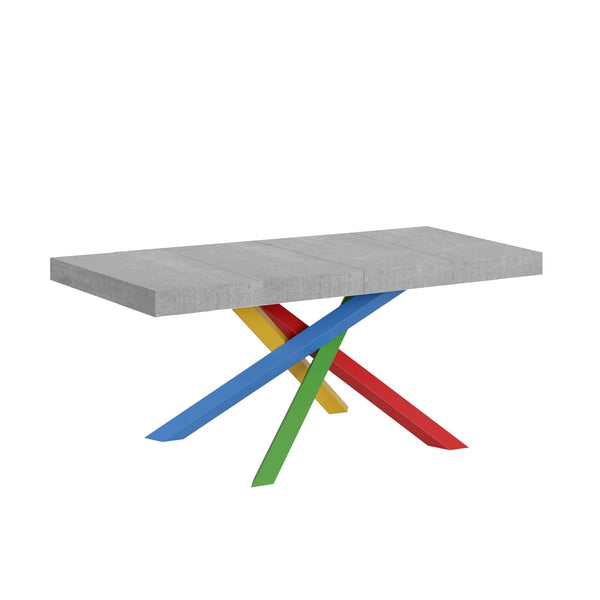 Tavolo Allungabile 120/224x90x77 cm Volantis Premium Cemento sconto