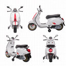 Scooter Elettrico per Bambini Licenza Ufficiale Piaggio Vespa 12V 4,5Ah Bianco       