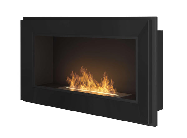 Bioethanol Wandkamin 90x49 cm Rahmen 900 Schwarz acquista