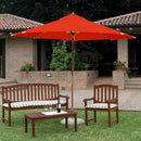 Ombrellone da Giardino Rotondo Ø3 mt Struttura in Legno Vorghini Terracotta