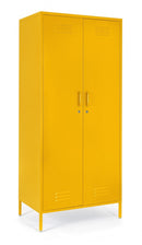 Armadio 2 Ante 50x80x185 cm Cambridge in Acciaio Giallo