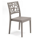 Sedia 52x46x86 cm per Interno ed Esterno Tortora