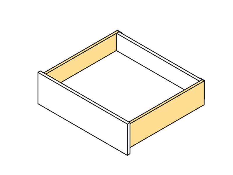 Kit Cassetto per Cucina Concept 50 Kg H138 mm P 500 mm Chiusura Soft Acciaio Bianco Emuca