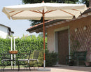 Ombrellone da Giardino 3x2 m Palo Ø48 mm in Legno Vorghini Classic Ecrù