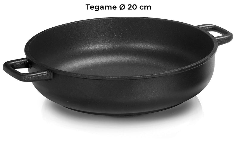 Batteria di Pentole 9 Pezzi in Alluminio Pressofuso Antiaderente Olympia Love