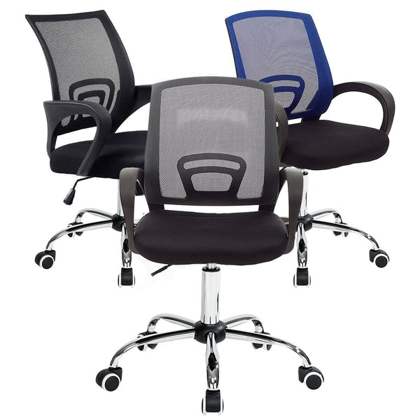 prezzo Grauer Chefbürostuhl mit atmungsaktiver Rückenlehne