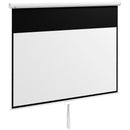 Telo per Proiettore 100"" Rapporto 16:9 236,8x8x158 cm Fissaggio a Muro e Soffitto per Casa e Ufficio Bianco