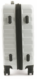 Trolley Valigia Bagaglio a Mano Rigida in Policarbonato 4 Ruote TSA Soriani Bianco