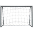 Porta da Calcio con Viti e Picchetti inclusi 240x85x160 cm in PE e Metallo Grigio