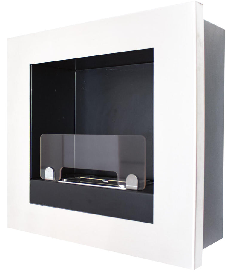 Camino a Bioetanolo da Parete 45x45 cm Karlsen Asolo Bianco