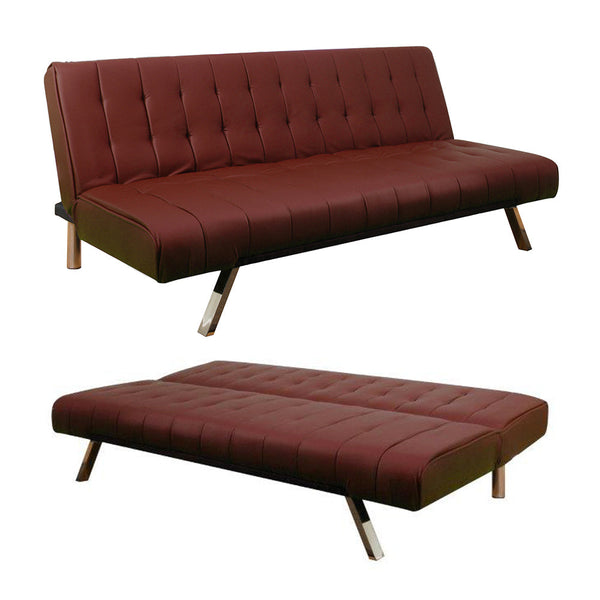 Click Clack Prontoletto Schlafsofa Polsterung in Darrel Red Kunstleder sconto