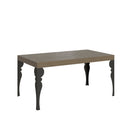 Tavolo Allungabile 160-420x90x77 cm Paxon Tortora Telaio Antracite 