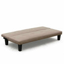 Divano Letto 175x80x70 cm in Microfibra Beige